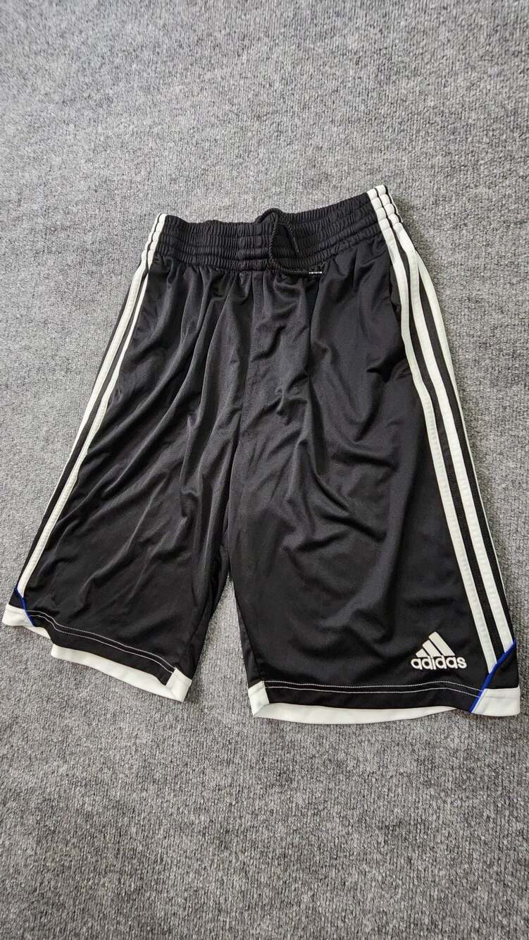 Adidas Men's Athletic Performance Shorts Black White Size Large